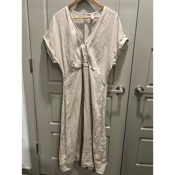 MNG 100% Linen Dress - Picture 2 of 5